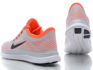 Nike Free Run 3.0 v5 серые с оранжевым