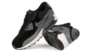 Nike Air Max 90 черные с серым (35-44)