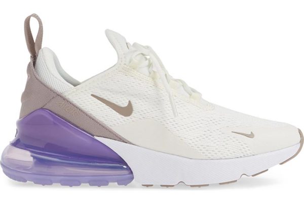 Nike Air Max 270 белые с сиреневым (35-39)