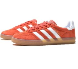 Adidas Gazelle indoor scarlet красные замшевые женские (36-40)